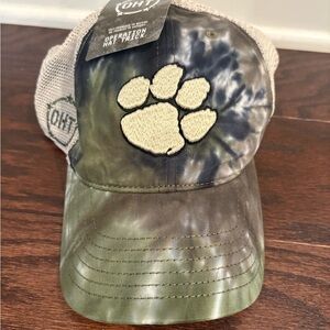 Clemson Operation Hat Trick (OHT) SnapBack Trucker Hat Camo/Tie Dye NWT